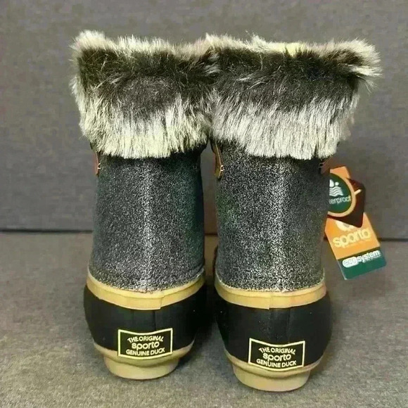 Sporto Alaska Dee Dee Duck Boot Waterproof Faux Fur NWT Women’s Size 7 - Picture 3 of 16